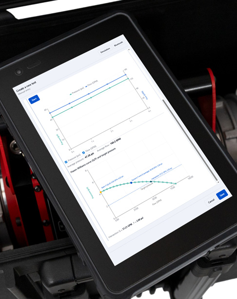HYDRIQ Rugged Tablet for Fire Hydrant Inspection Rugged tablet running HYDRIQ digital fire hydrant inspection software