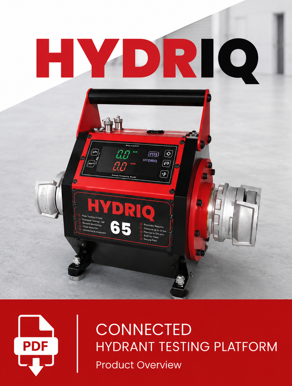 HYDRIQ Product Brochure PDF Download Download HYDRIQ Connected Hydrant Testing Platform PDF brochure